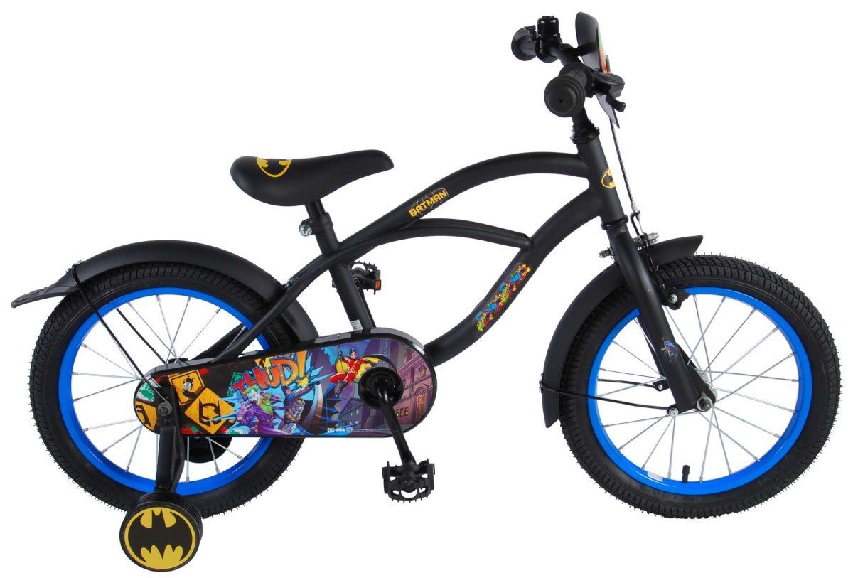Volare Batman Kinderfiets - Jongens - 16 inch - Zwart, Zwart