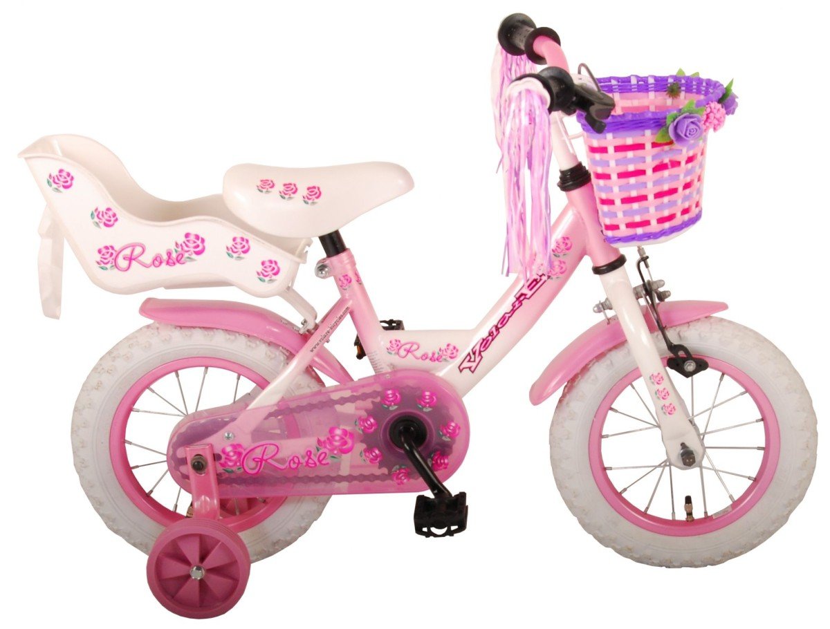 Volare Rose Kinderfiets - Meisjes - 12 inch - Roze - 95% , Roze
