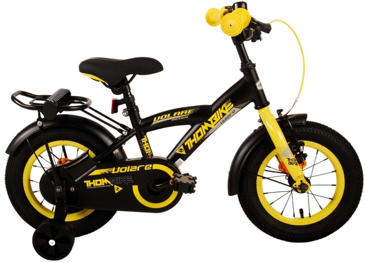 Volare Thombike Kinderfiets - Jongens - 12 inch, Zwart geel