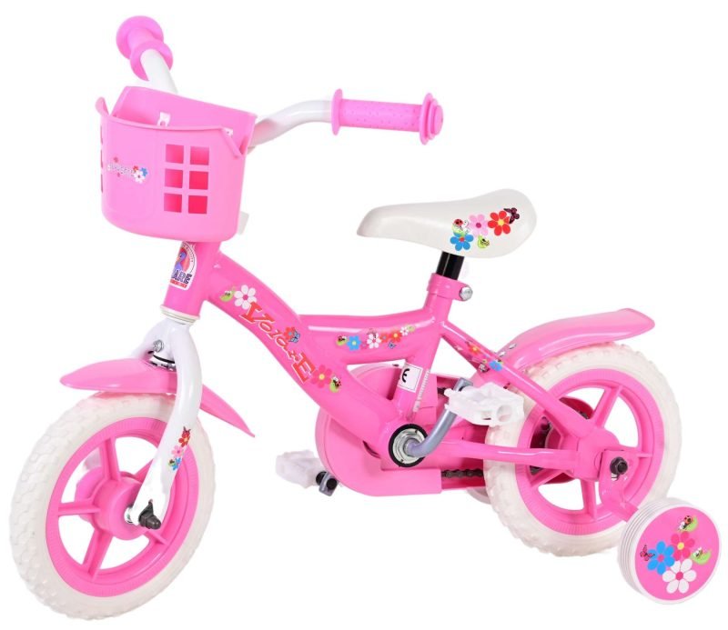 Yipeeh Volare Flowerie Kinderfiets - Meisjes - 10 inch - Roze 20cm 2023