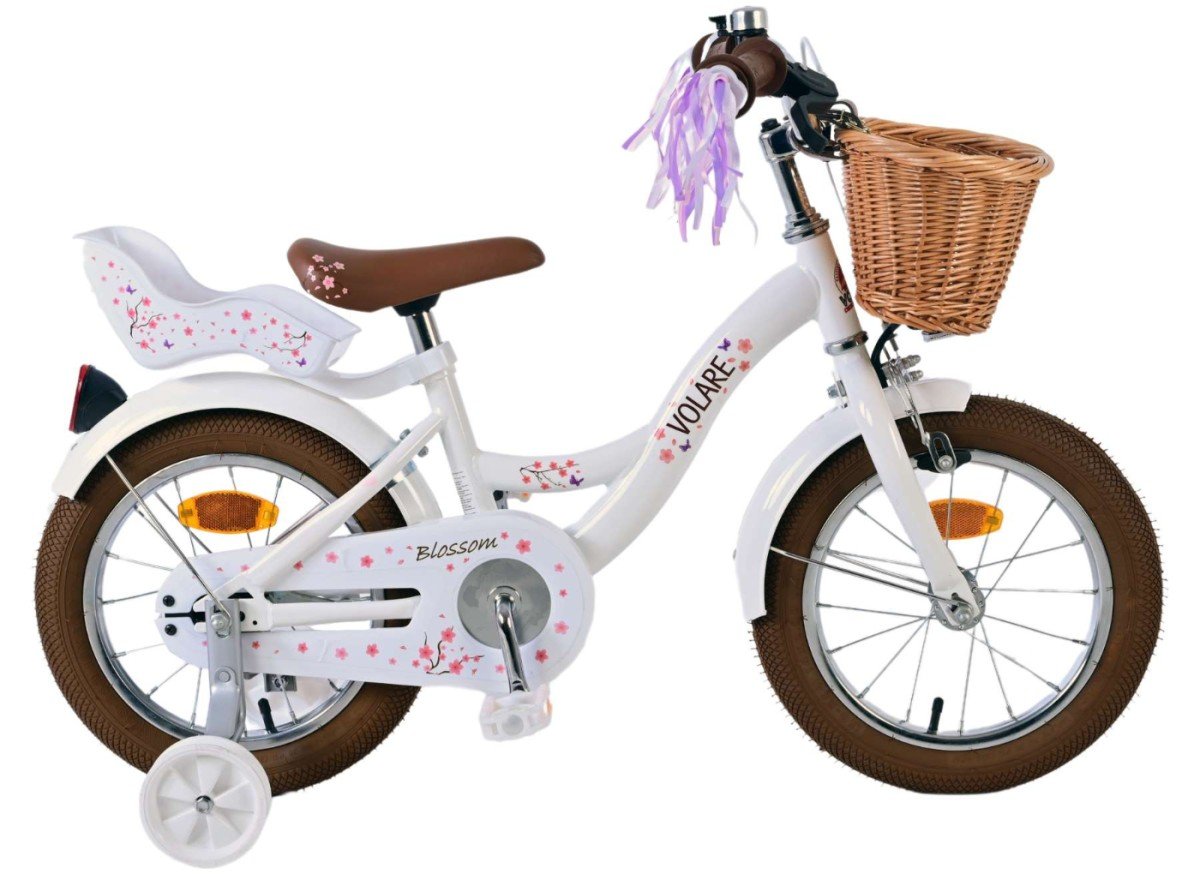 Volare Blossom Kinderfiets, Wit