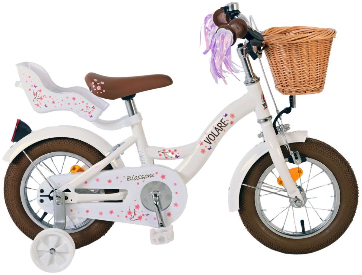 Volare Blossom Kinderfiets, Wit