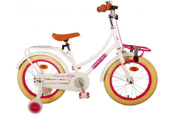 Volare Excellent Kinderfiets - Meisjes - 16 inch Meisjes Wit 2024