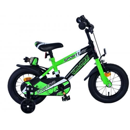 Sportivo Kinderfiets - Jongens - 12 inch - Neon Ge